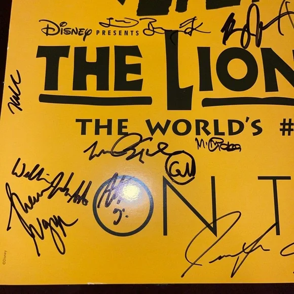 The Lion King Musical Poster 14W x 22L.